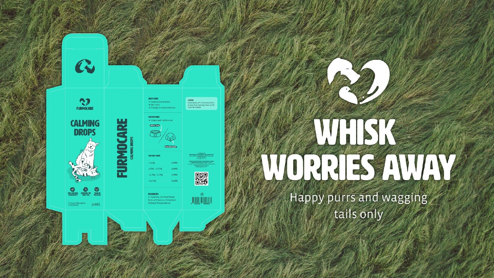 Calming Drops dieline beside the line Whisk worries away