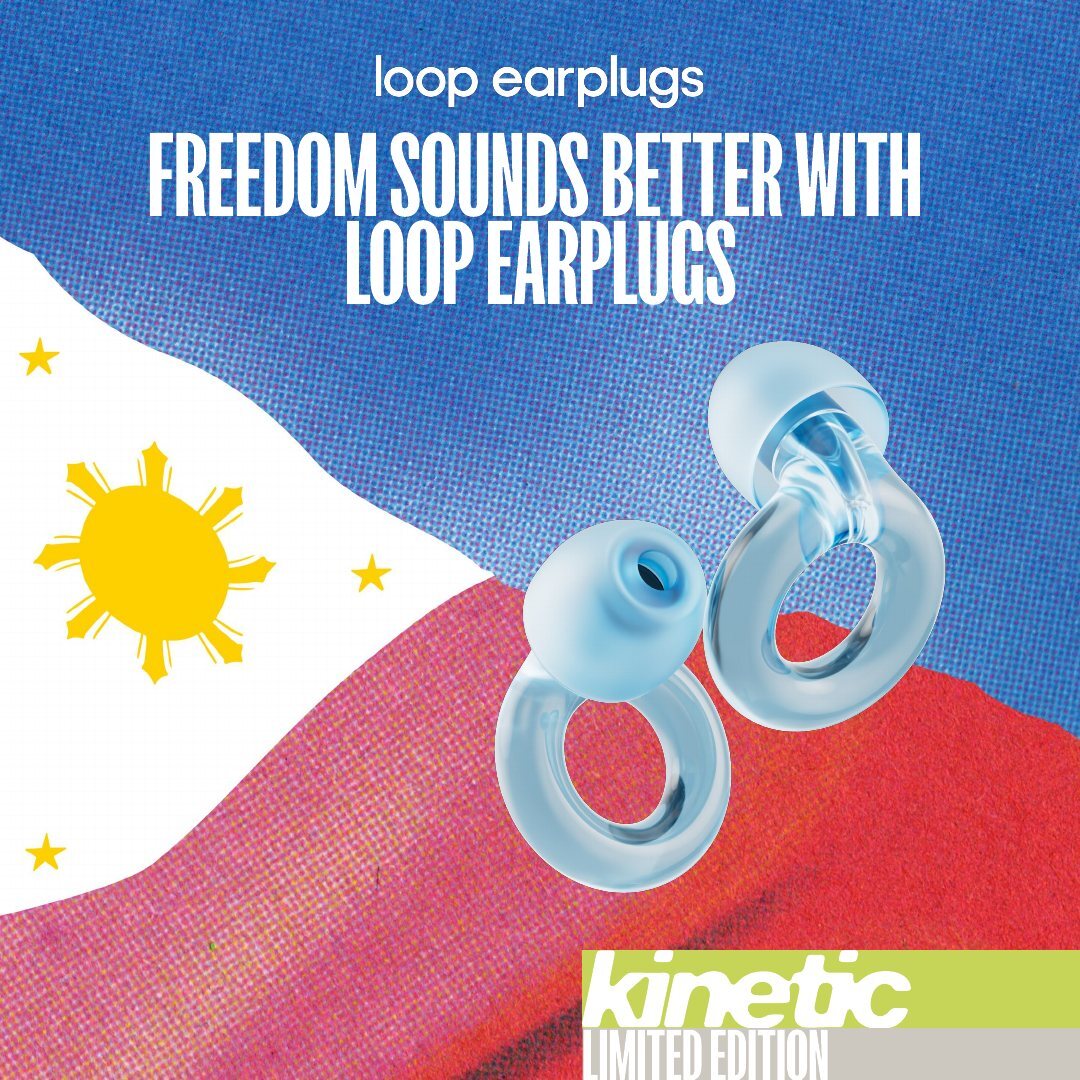 Freedom sounds better with Loop earplugs post with the Philippine flag
