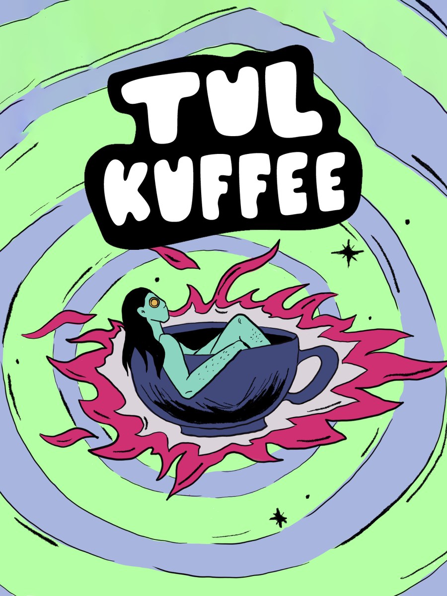 Tul Kuffee logo over the Cuppa Crash illustration